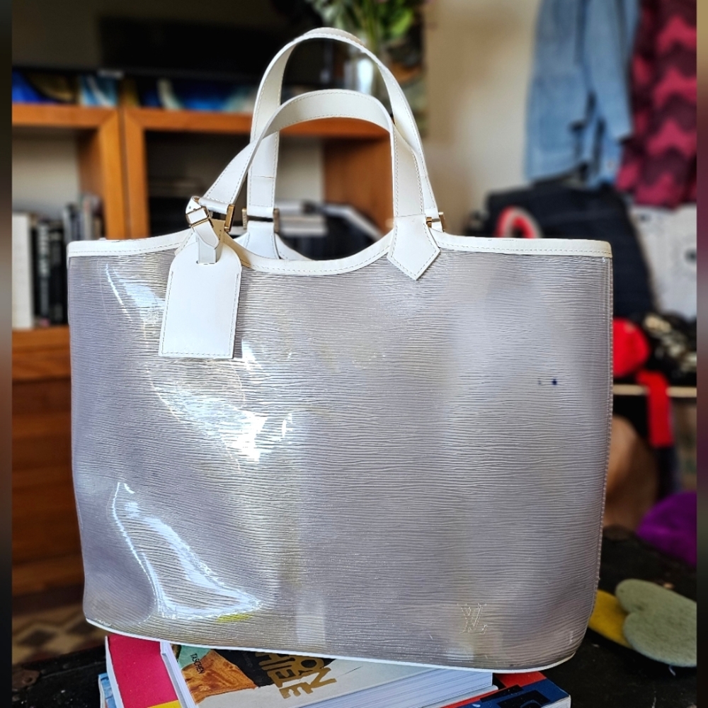 Louis Vuitton Epi Plage‎ Lagoon Bay GM Tote Clear Vinyl